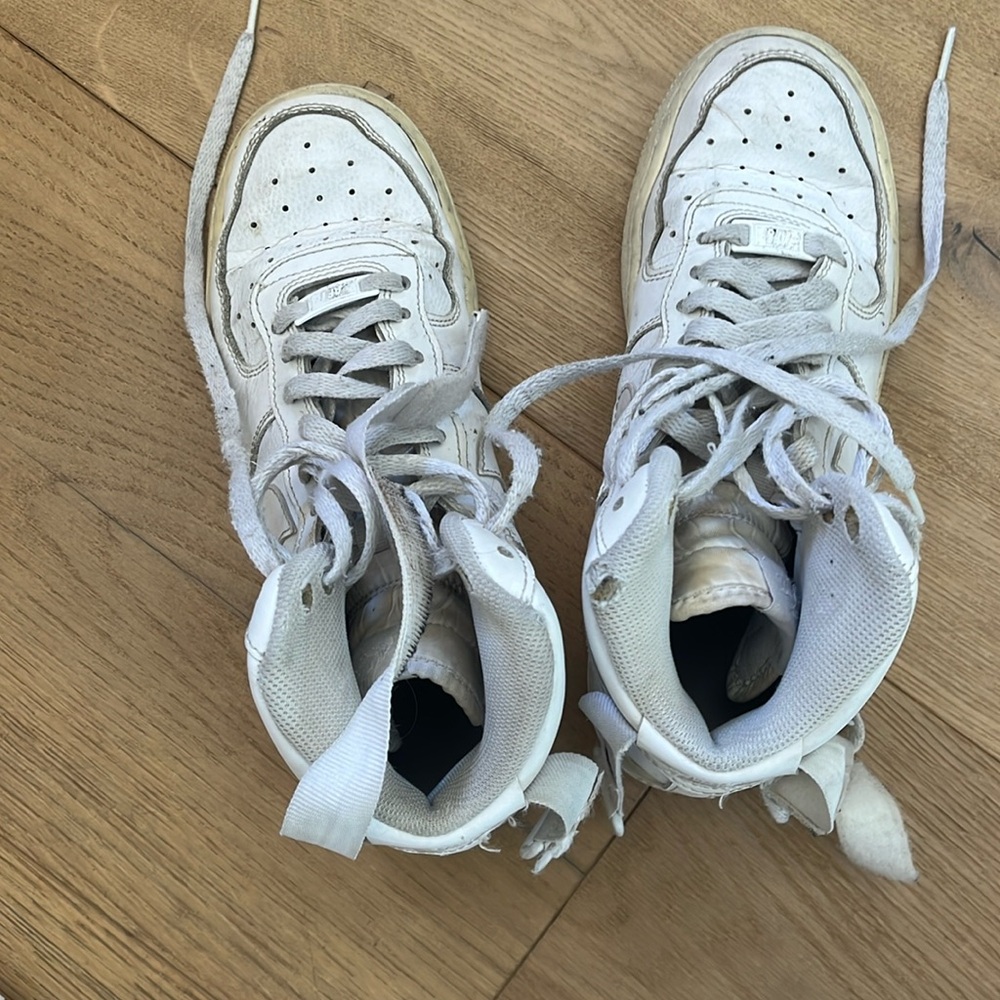 Air Force ones in white